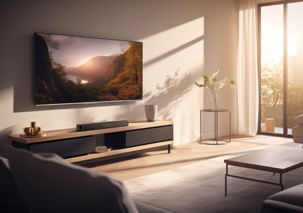 Denon DHT-S218 Soundbar: Can a Slim Dolby Atmos Soundbar Really Deliver Immersive Sound? 1 Denon DHT-S218 Soundbar Lifestyle Side