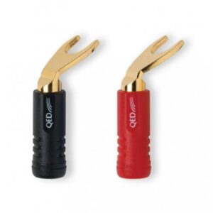 QED Screwloc ABS DUO Spade 2Red/2Blk