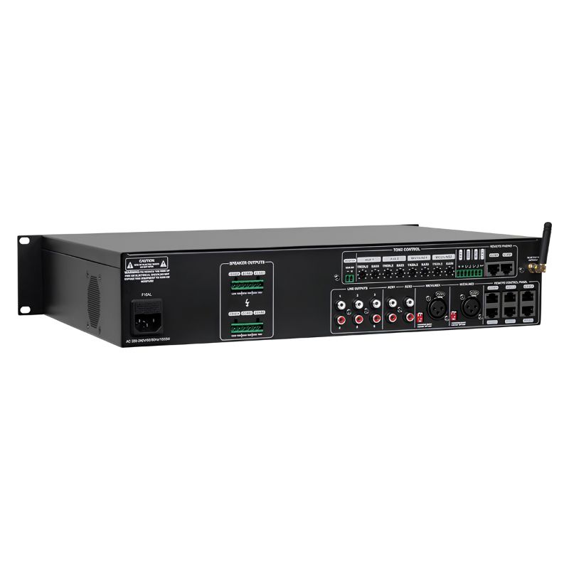 DSPPA DMA6124 240W Digital Audio Matrix Amplifier 2 DMA6124 240W 6 Channels Digital Audio Matrix Amplifier Back