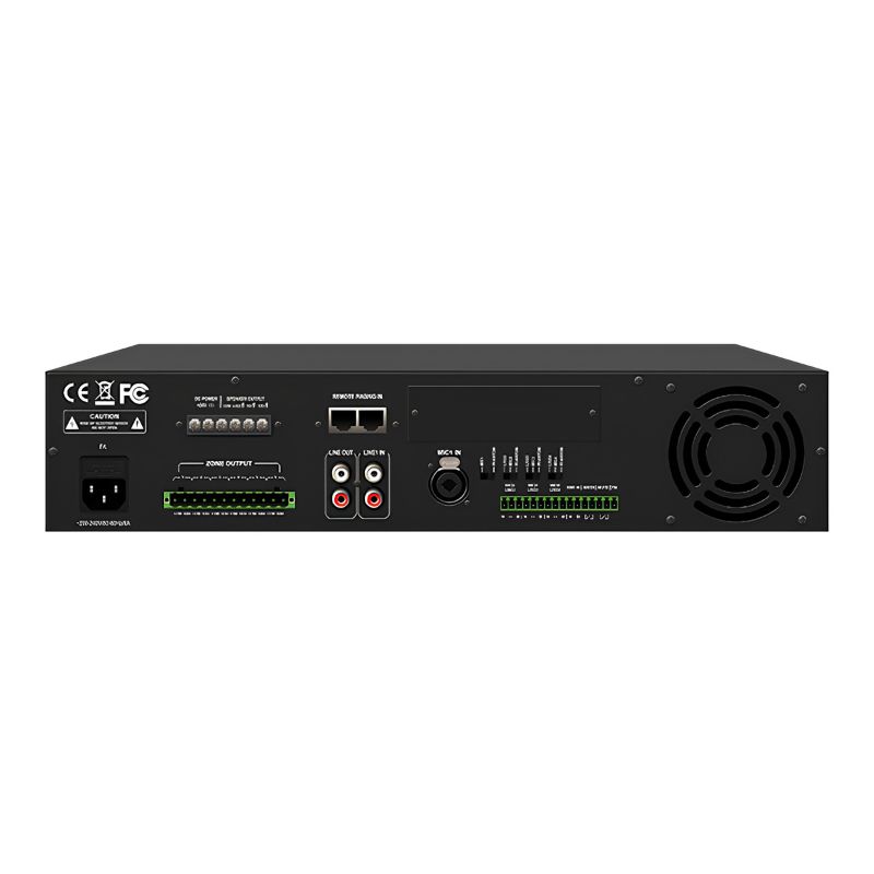 DSPPA DMA6350U 350W Digital Mixer Amplifier 2 DMA6350U 350W 6 Zones Digital Mixer Amplifier Back