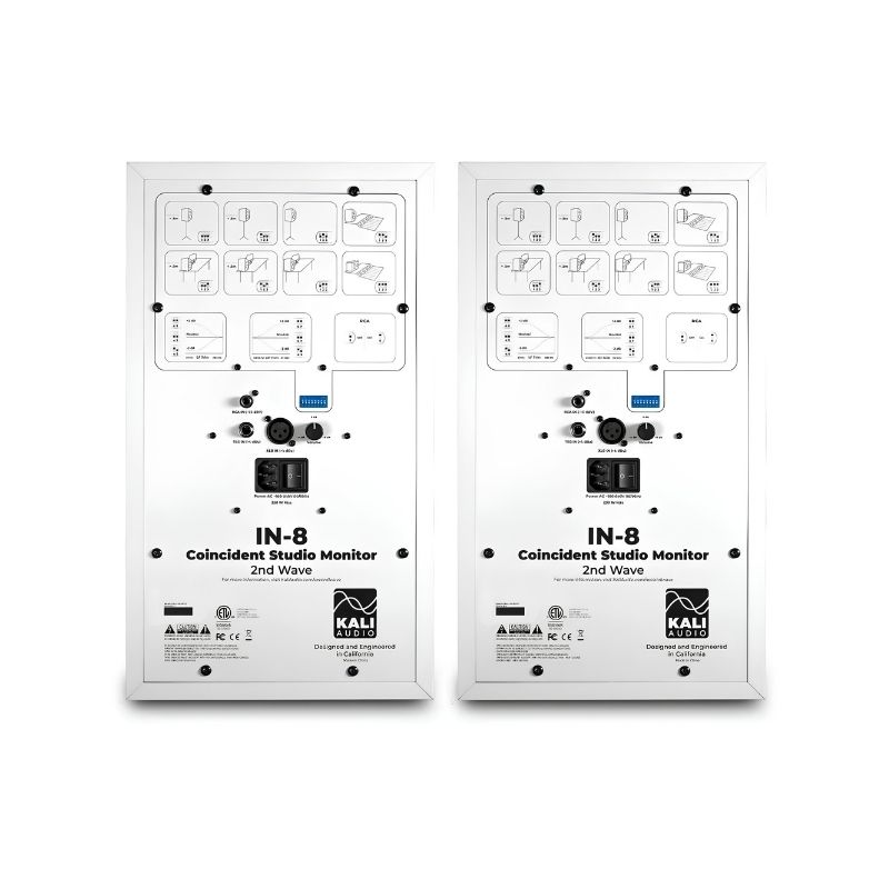 Kali Audio-IN 8W V2 Studio Monitors (White) (Each) 2 Kali Audio-IN 8W V2 Studio Monitors (White) (Each) - Image 2