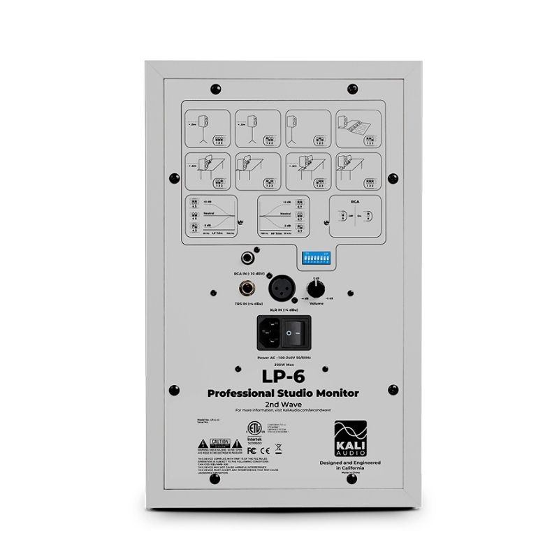 Kali Audio-LP 6W V2 Studio Monitors (White) 2 Kali Audio-LP 6W V2 Studio Monitors (White) - Image 2